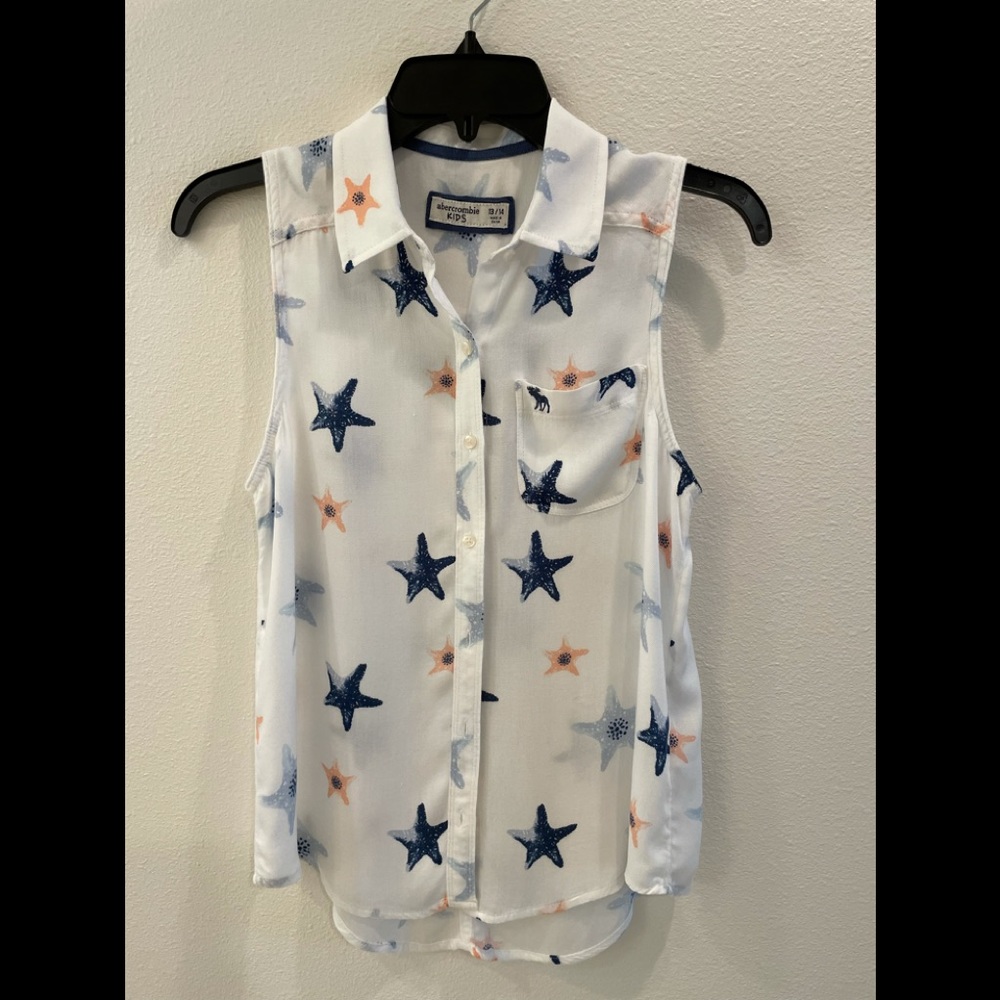 Abercrombie kids sleeveless blouse